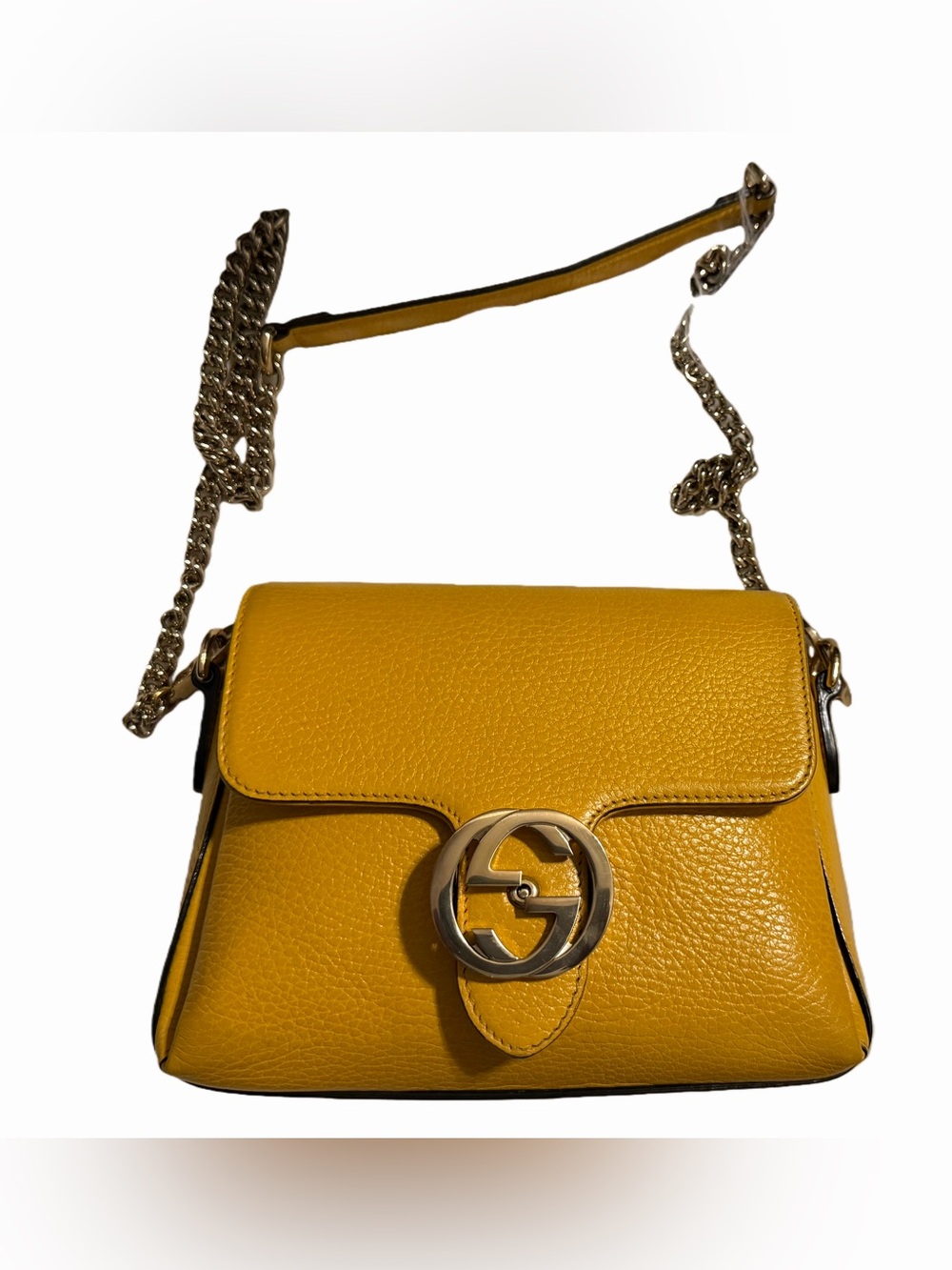 Gucci Dollar Calfskin Interlocking G Crossbody Bag